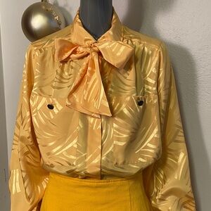 Vintage Pussybow Blouse, M